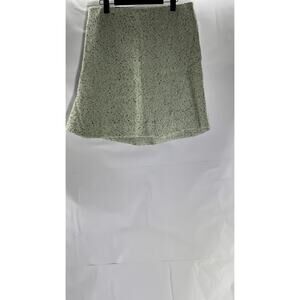 TORY BURCH Women's Gray Speckle Spring-Summer 2024 Sample Runway Kick Skirt SZ 2